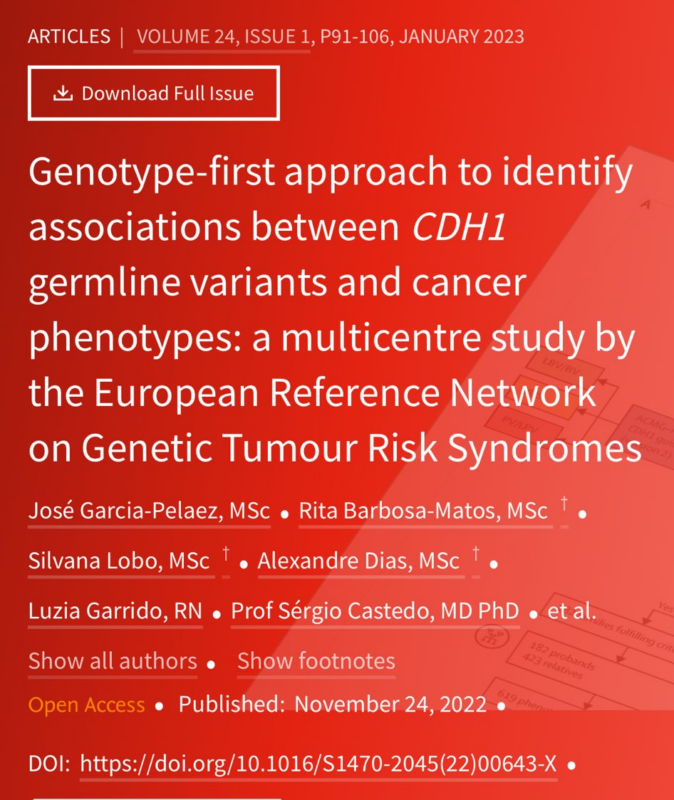 Pedro C Barata: Founder mutation CDH1 in Portugal and gastric cancer