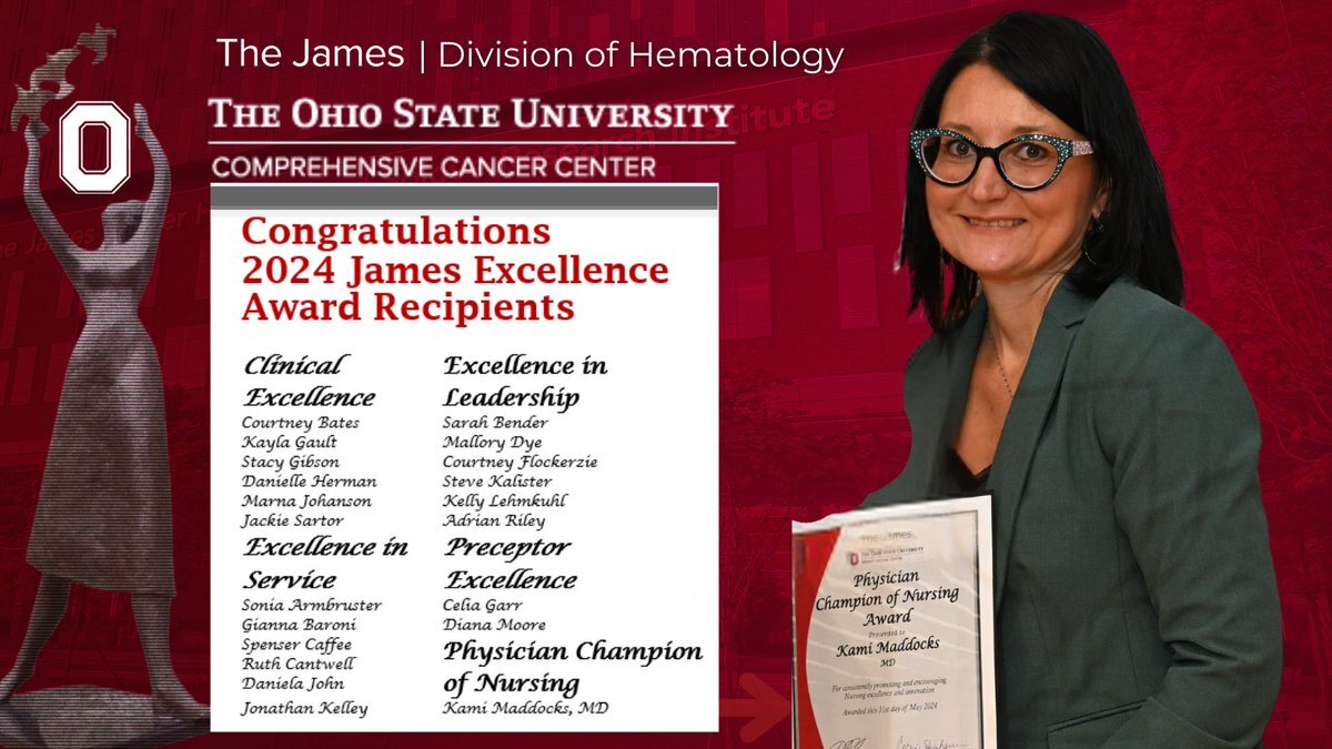 Dr. Kami Maddocks is a OSUCCC – James Cancer Hospital Excellence Award winner – OSU Hematology