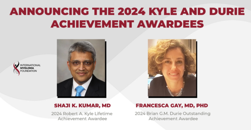 The IMF and IMWG are proud to announce the 2024 Kyle and Durie Achievement Awardees