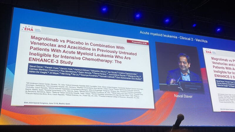 Joshua Zeidner: Important results from ENHANCE-3 by Naval Daver