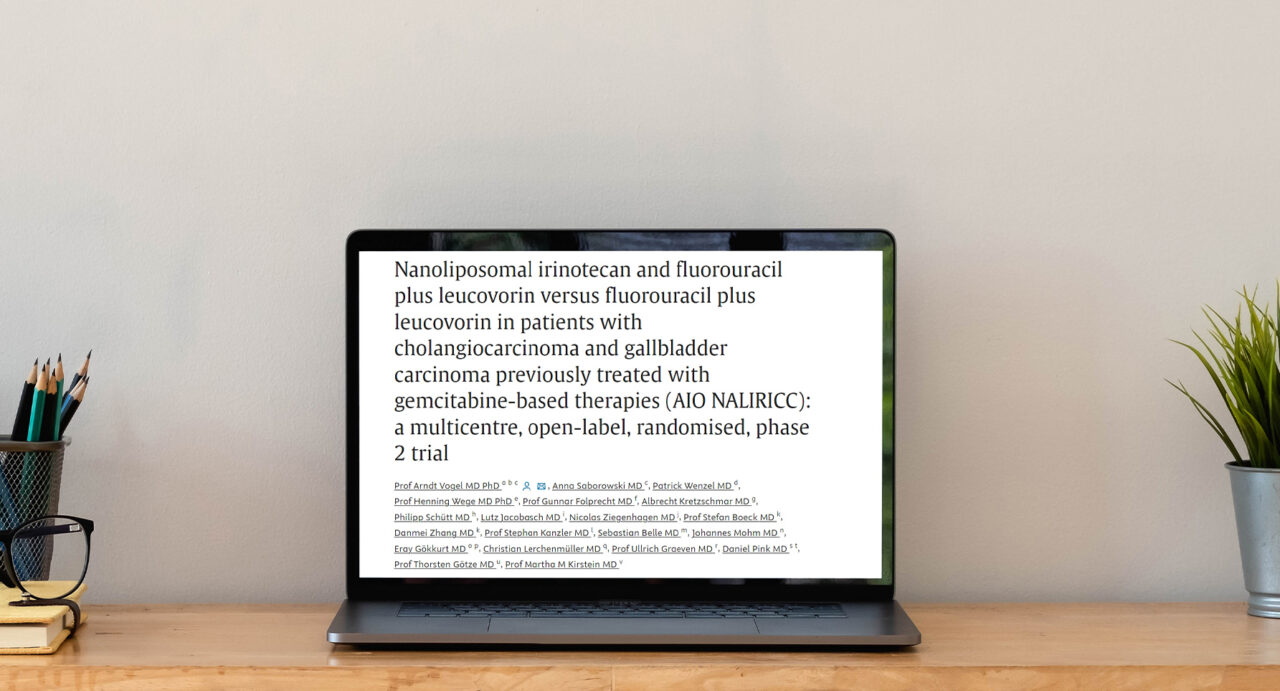 Nicholas Hornstein: Cholangiocarcinoma patients post gemcitabine based treatment by Arndt Vogel et al