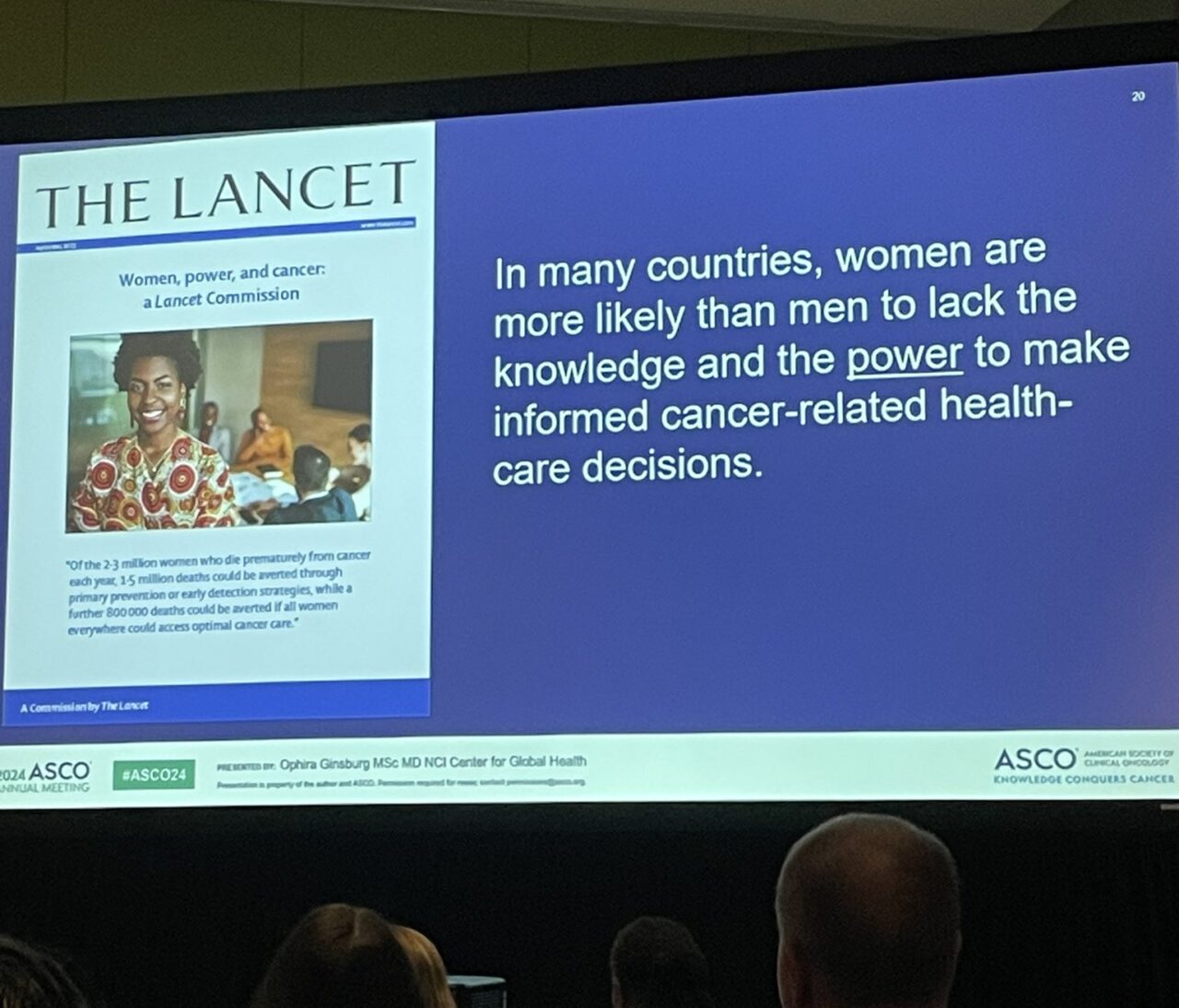 Yehoda Martei: Female powerhouse presenting at the The Lancet Oncology commission on women, power and cancer