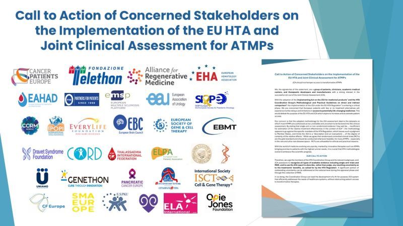 Call to Action on the implementation of Joint Clinical Assessment for ATMPs