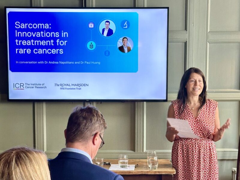 Steven Marshall: Attending an evening with The Institute of Cancer Research on research regarding Sarcoma