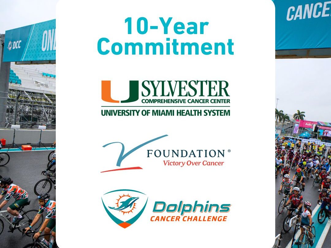 The largest philanthropic partnership in The V Foundation’s history – Dolphins Cancer Challenge