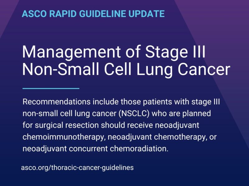 ASCO’s rapid guideline update for the management of stage III NSCLC