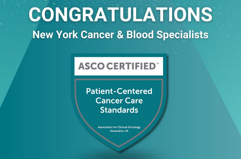 New York Cancer and Blood Specialists become ASCO Certified