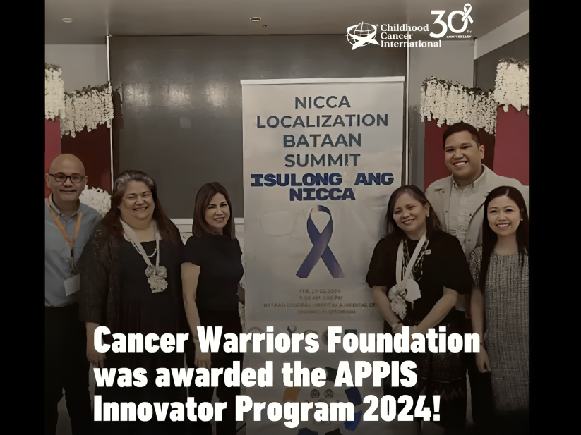 The Cancer Warrior Foundation from the Philippines was awarded the APPIS Innovator Program 2024 – Childhood Cancer International