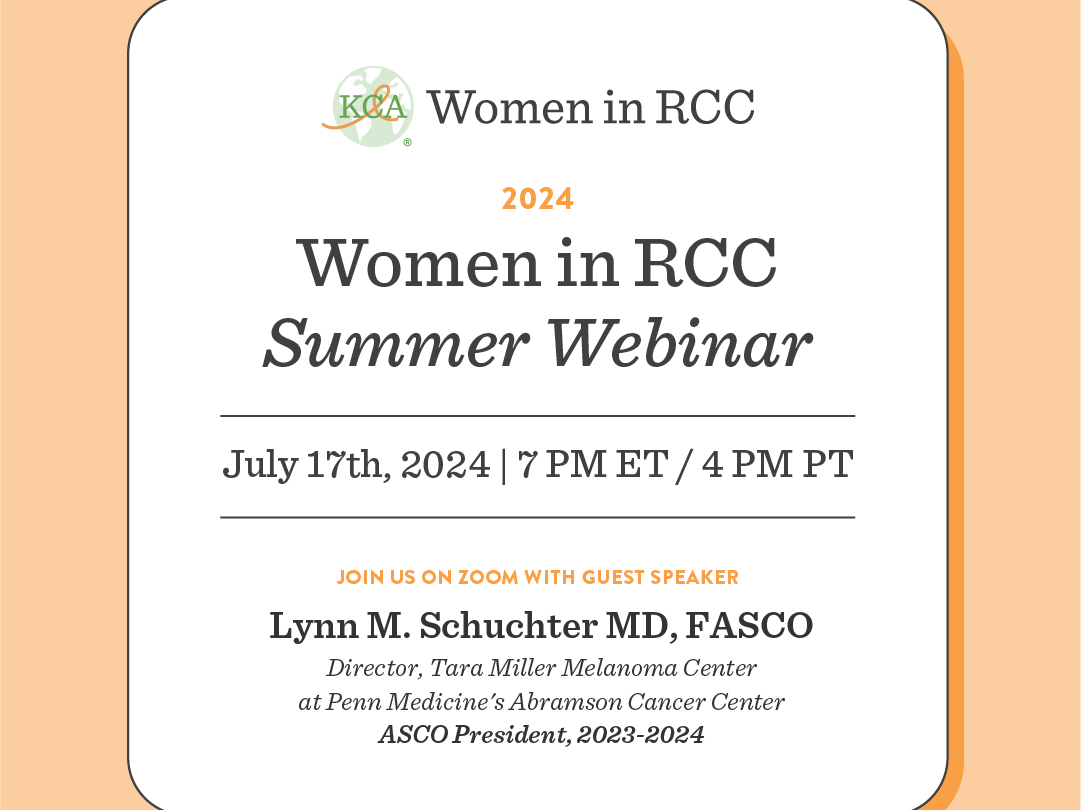 Join Women In RCC Summer Webinar – Kidney Cancer Association