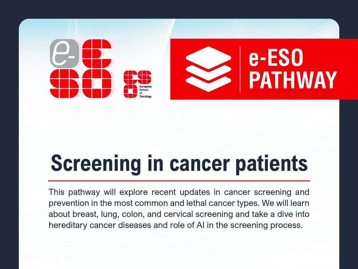 Updated ‘Screening in cancer patients’ Pathway by ESO