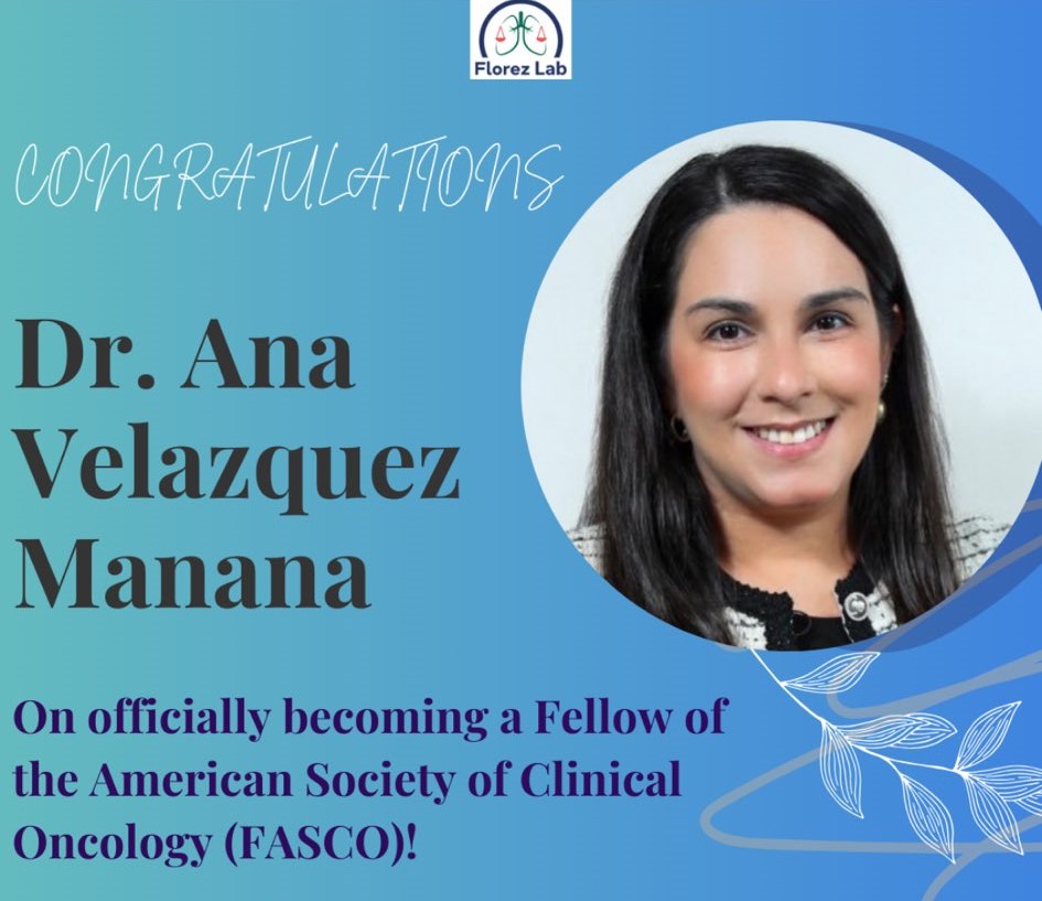 Florez Lab congratulates Ana I. Velázquez Mañana on being named FASCO