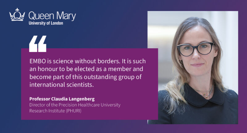 Claudia Langenberg becomes a member of EMBO – Barts and The London, Queen Mary