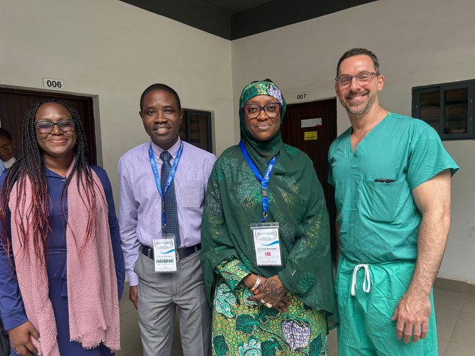 Matthew Schlumbrecht trained fellows to perform radical hysterectomies for cervical cancer in Abuja