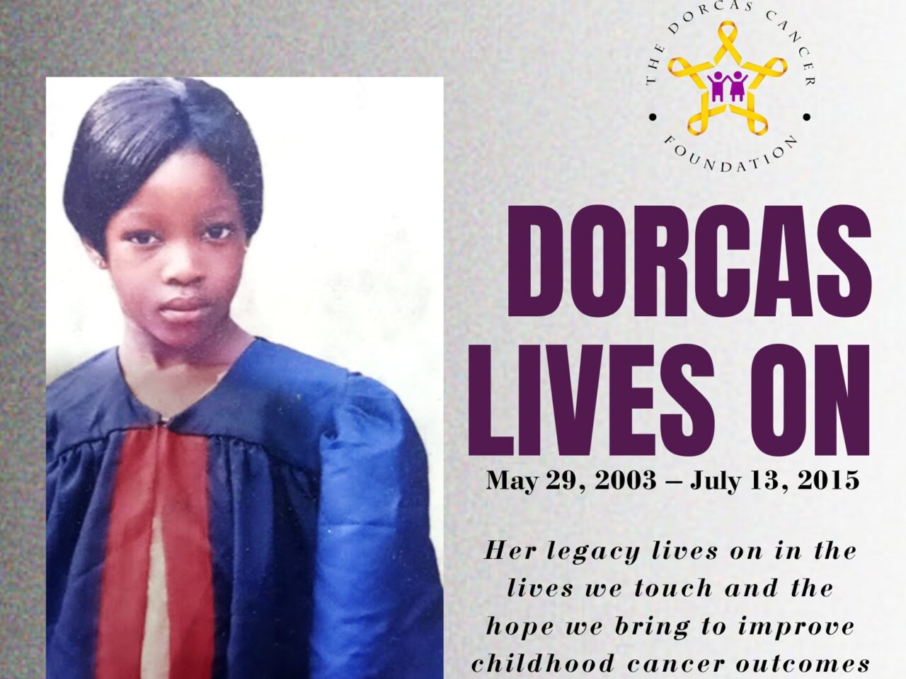 Dorcas Adepitan’s legacy will always shine brightly – The Dorcas Cancer Foundation