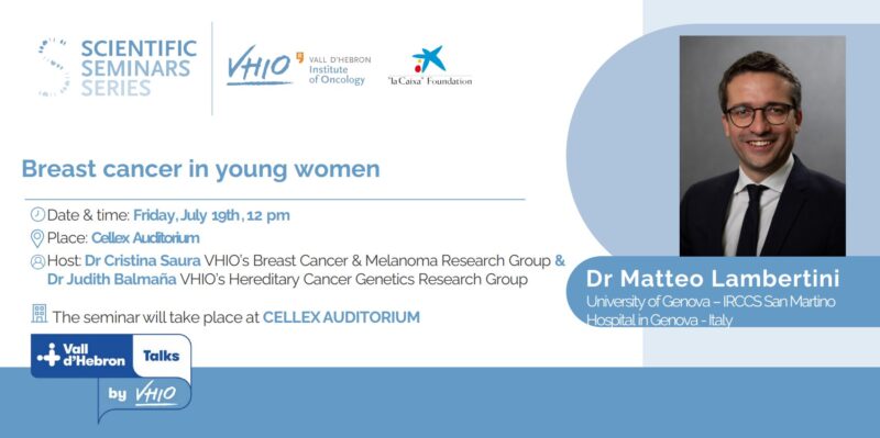 Matteo Lambertini: Honored to visit VHIO and discuss the challenges in the care of Breast Cancer in young women