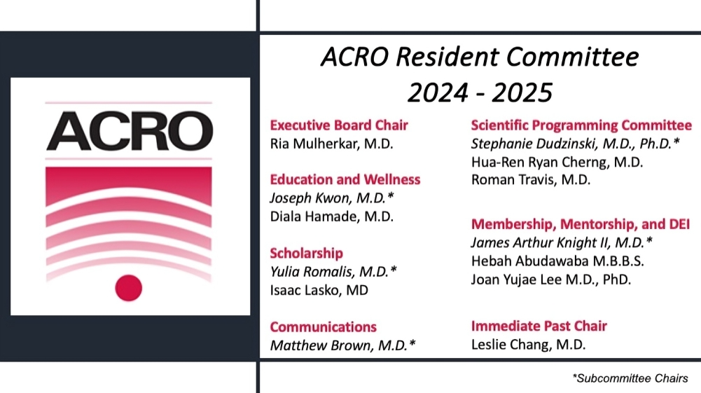 ACRO Resident Committee 2024-2025