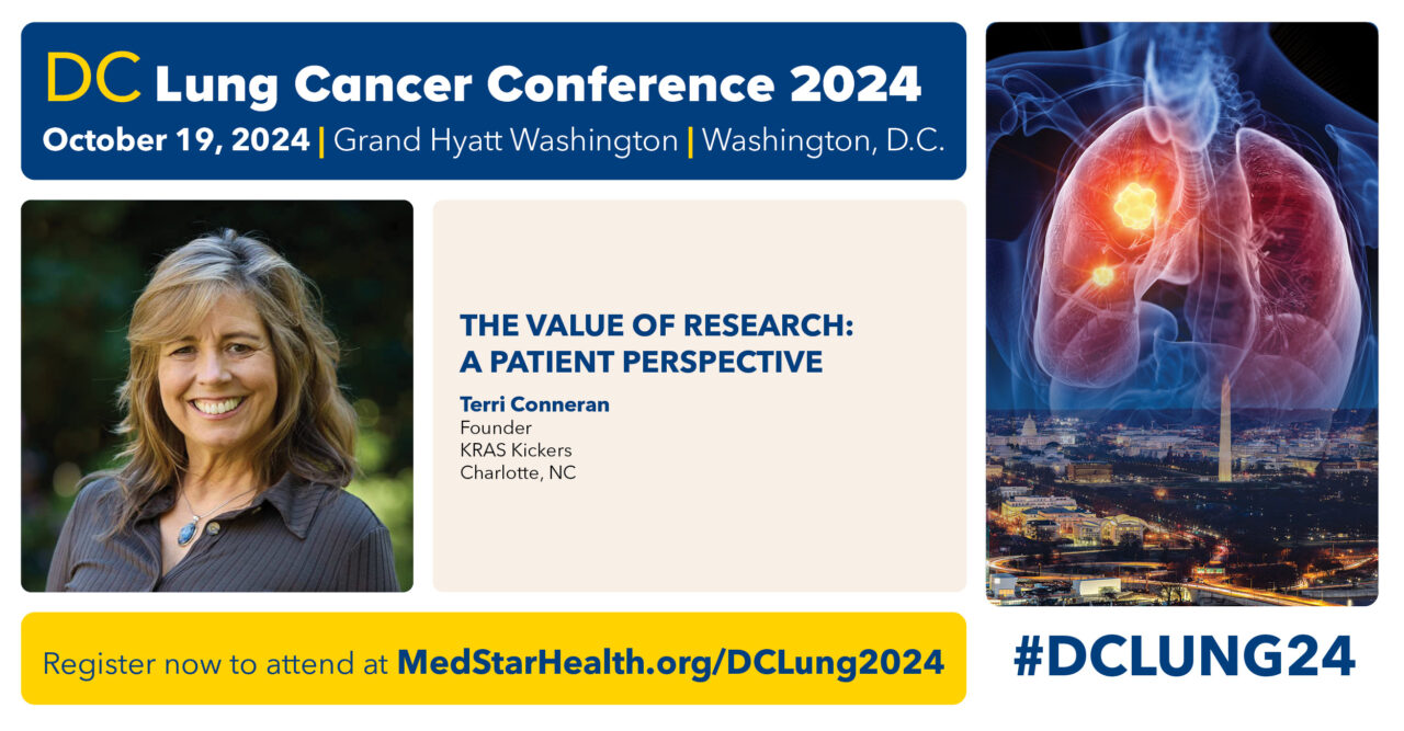 Stephen V Liu: Terri Conneran about the patient perspective on the value of research at DC Lung 24