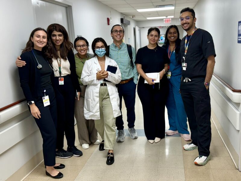 Aman Chauhan: Honored to round with these exceptional Fellows and Residents