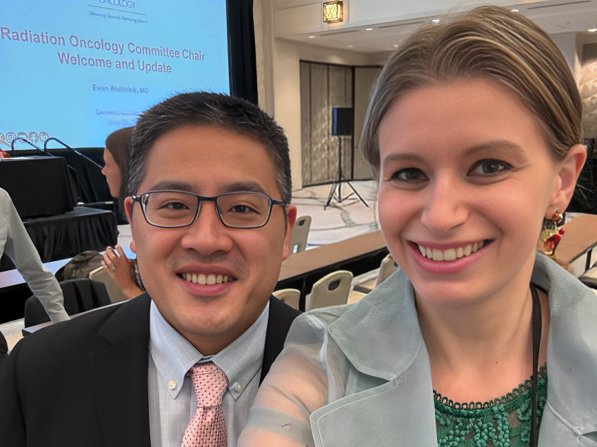 Anna Brown: Wonderful bumping into a Stephen Chun at the Radiation Oncology Committee meeting