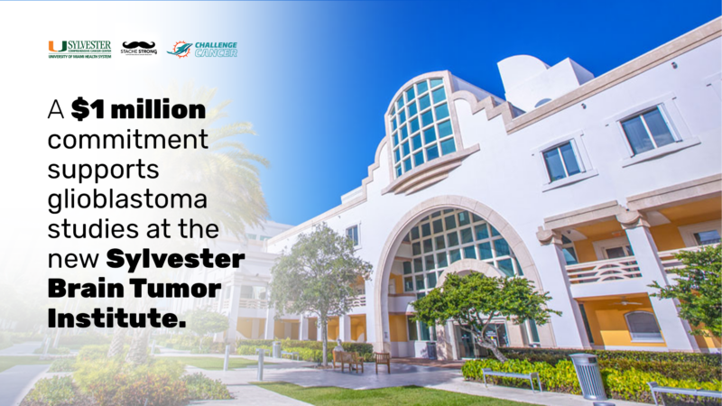 Dolphins Cancer Challenge and StacheStrong Partnership Advances Brain Cancer Research at Sylvester Comprehensive Cancer Center