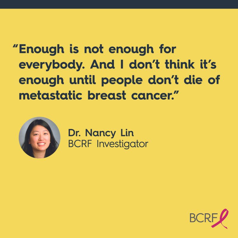 Nancy Lin‘s research on preventing and treating breast cancer metastasis