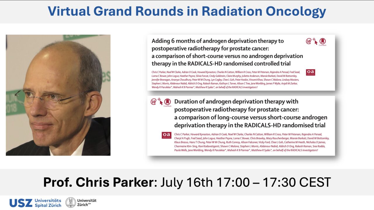 Matthias Guckenberger: Virtual Grand Rounds in Radiation Oncology
