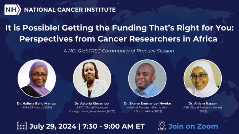 NCI Center for Global Health – Join the next GlobTREC Community of Practice session on July 29th