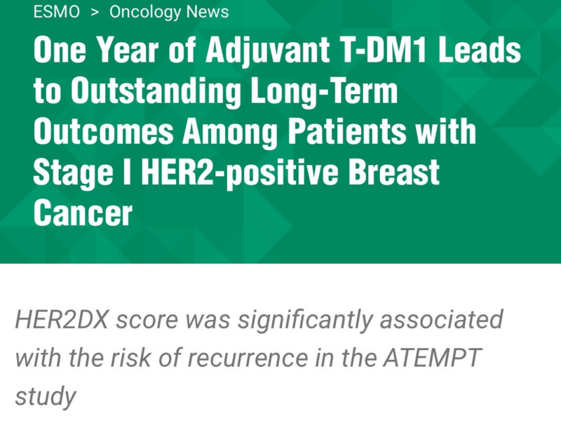 Paolo Tarantino: Thanks to ESMO for featuring our 5-year analysis of the ATEMPT randomized phase 3 trial