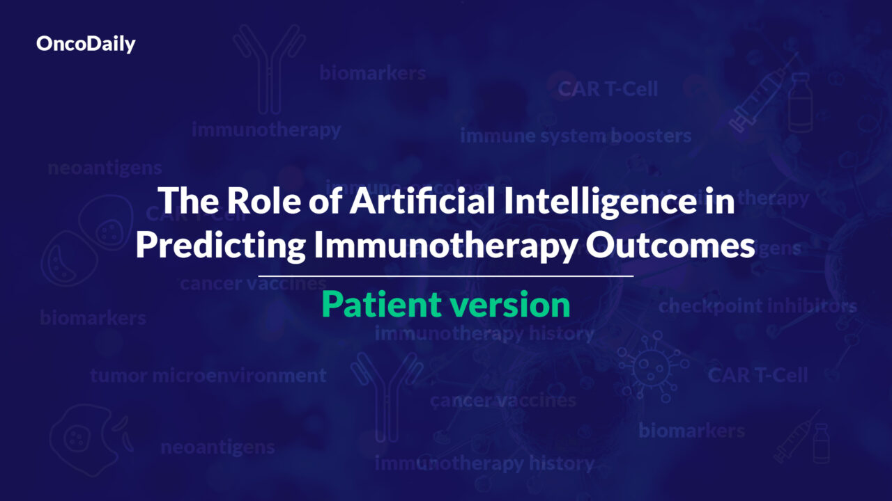 The Role of Artificial Intelligence in Predicting Immunotherapy Outcomes