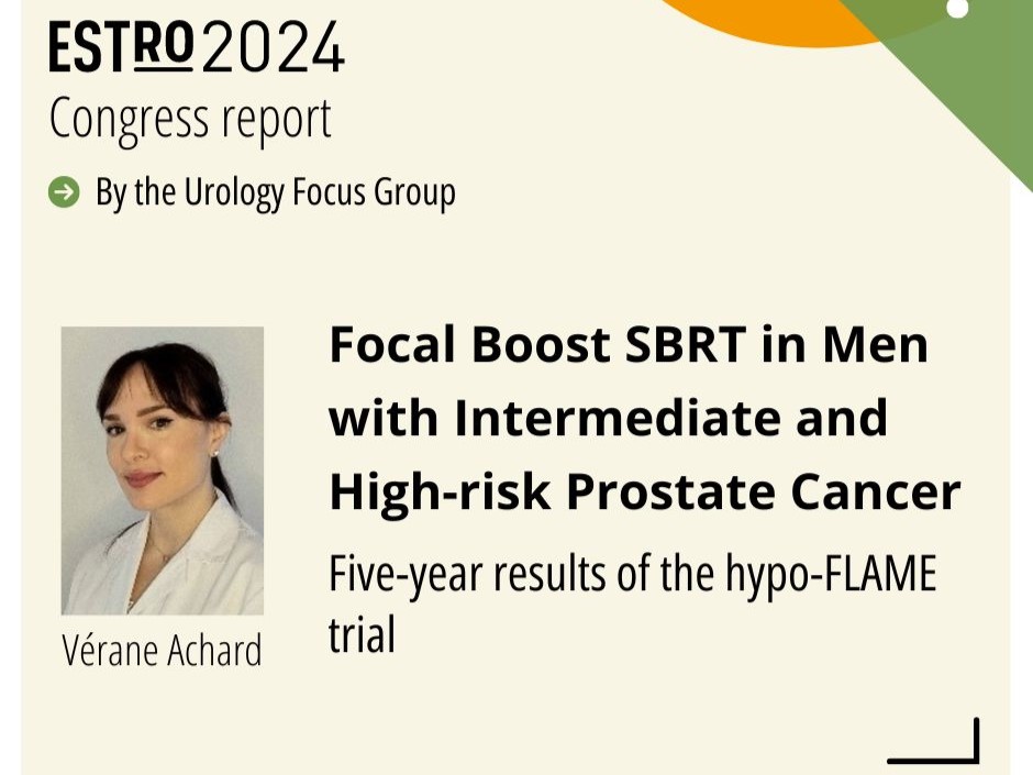 5-year results of the hypo-FLAME trial on focal boost SBRT for prostate cancer – ESTRO