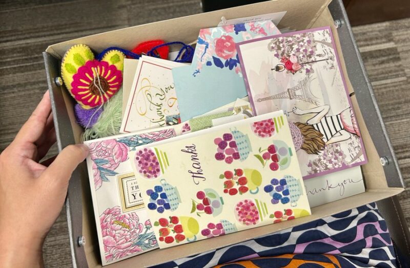 Fumiko Ladd Chino: 5 years worth of thank you cards