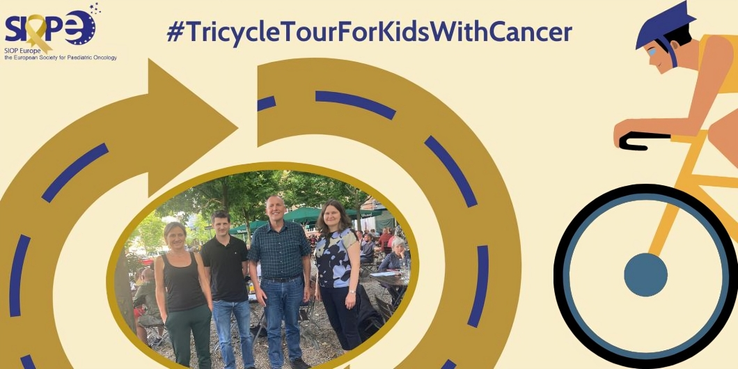 SIOP Europe – Tricycling from Stuttgart to Hamburg for Childhood Cancer Awareness Month