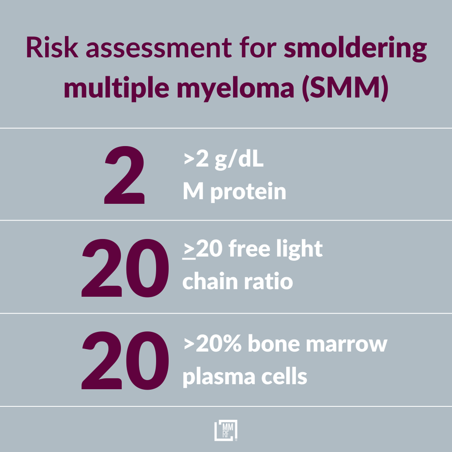 The 2/20/20 risk-stratification model for smoldering multiple myeloma