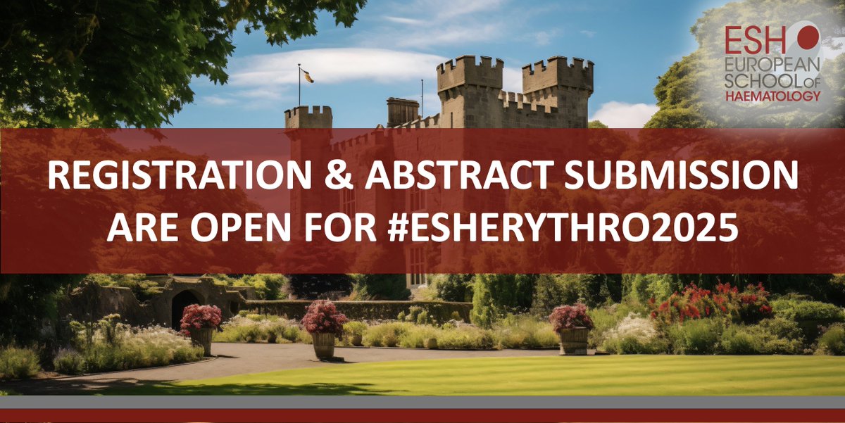 Registration for ESHERYTHRO2025 is open