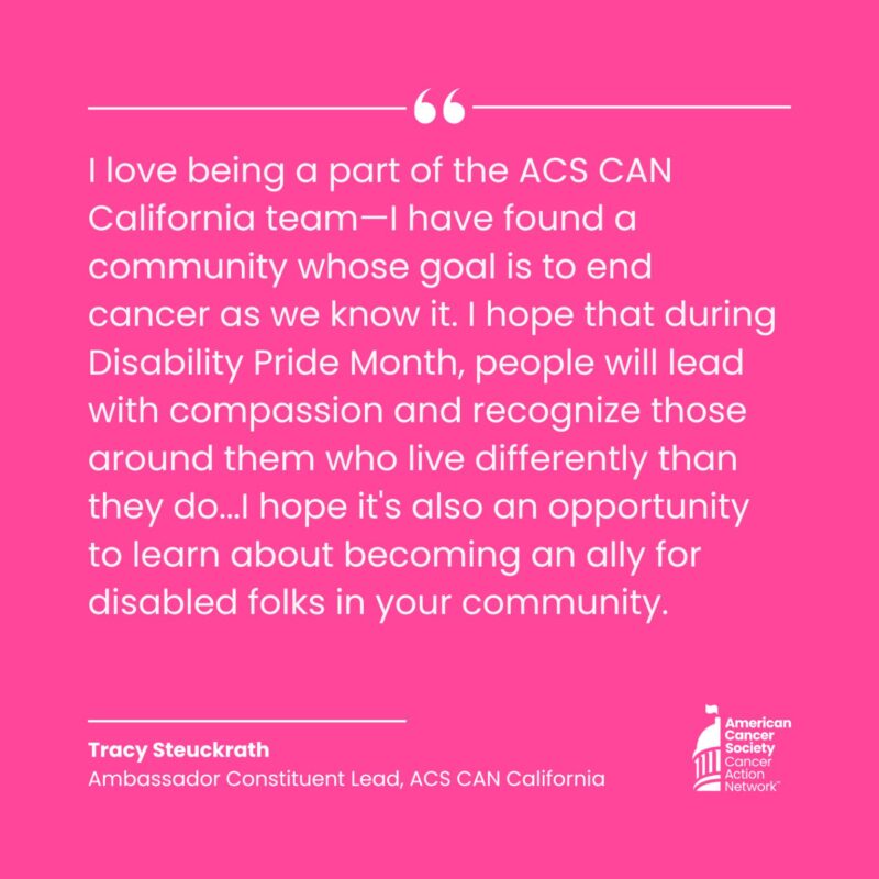 ACS CAN highlights Tracy Steuckrath for July Volunteer Spotlight