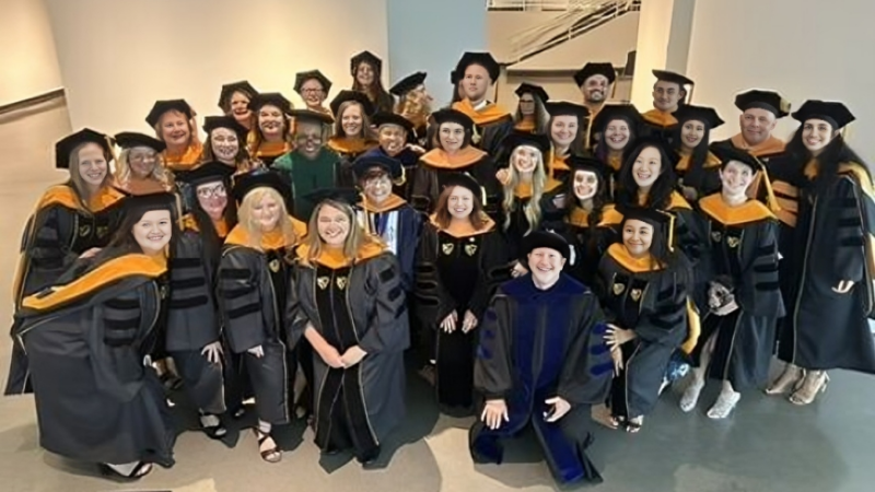 The graduation of Wake Forest University School of Medicine Doctor of Nursing Practice Class of 2024