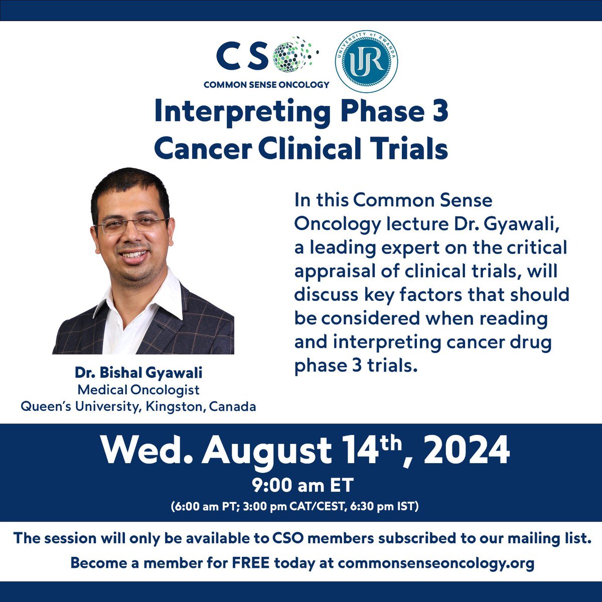 How to interpret phase 3 cancer clinical trials hosted by Bishal Gyawal – Common Sense Oncology