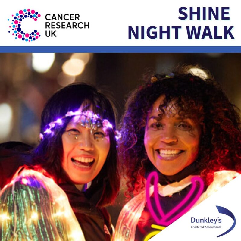 Dunkley’s will be lacing up their walking shoes for the Shine Night Walk in Bristol in support of Cancer Research UK – Dunkley’s Chartered Accountants