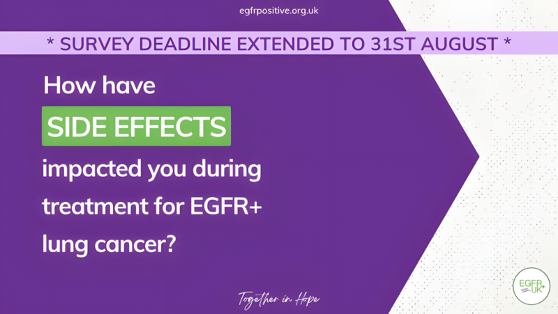 EGFR Positive Lung Cancer’s survey deadline extended to 31 August