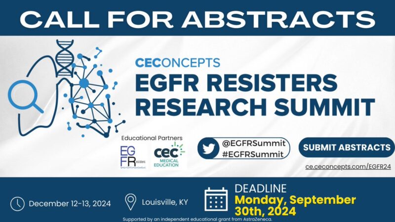 Jill Feldman: Submit your abstract for the EGFR Resisters Research Summit