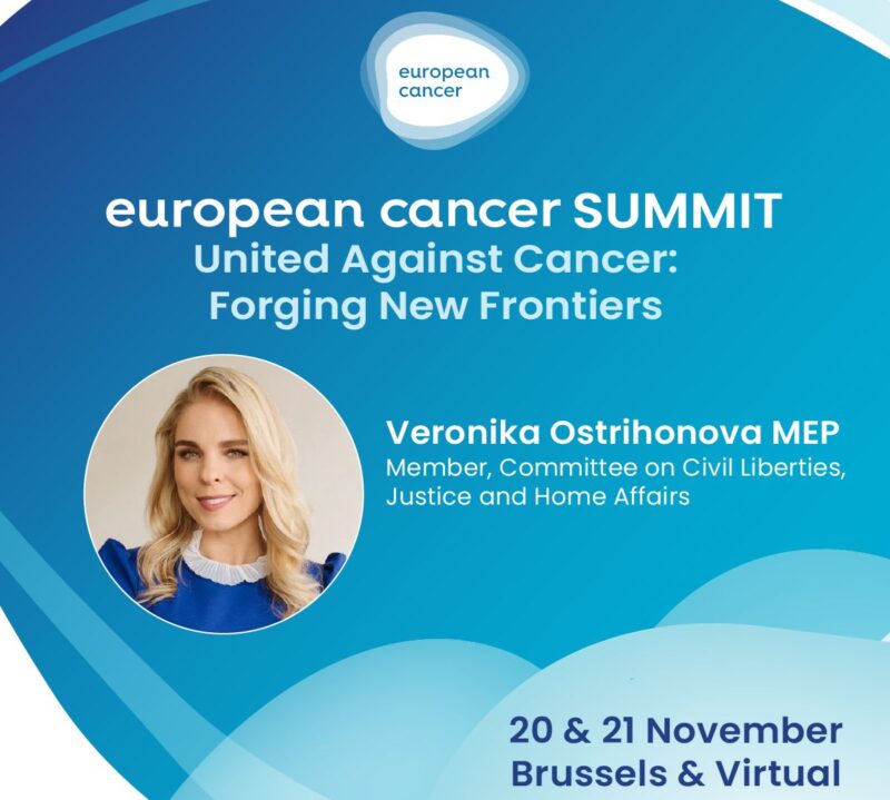 European Cancer Organisation welcomes Veronika Ostrihonova MEP to the European Cancer Summit