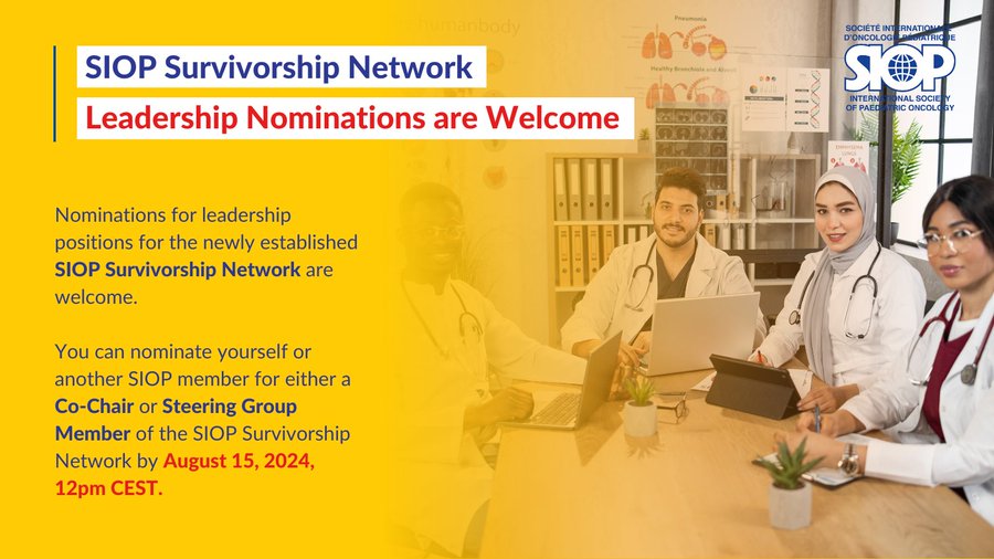 Nominations for leadership positions for the SIOP Survivorship Network are open