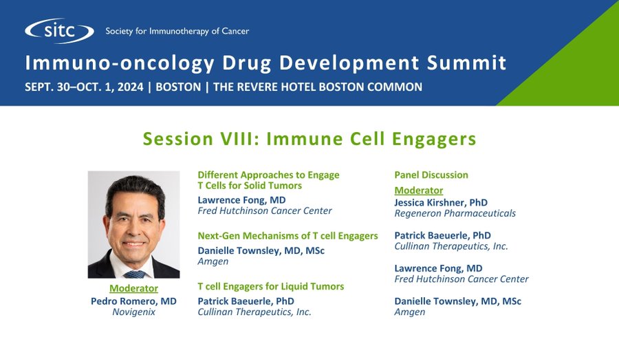 Register for the SITC Immuno-oncology Drug Development Summit in Boston