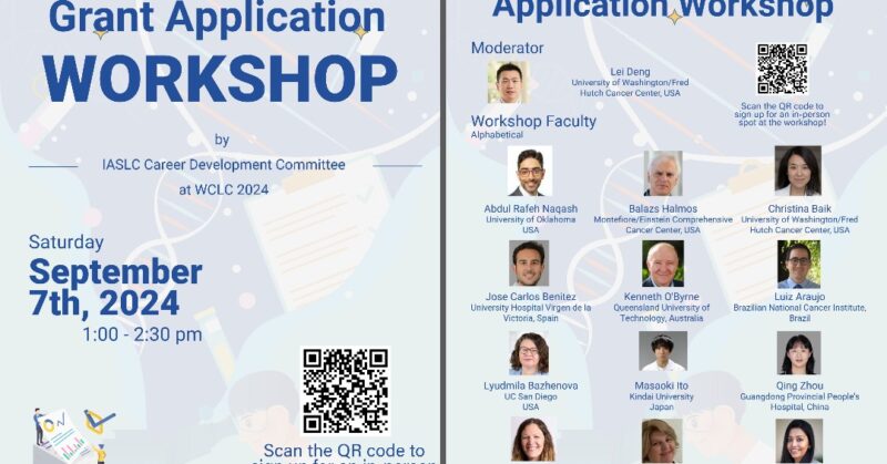 Successful IASLC Grant Application workshop by IASLC