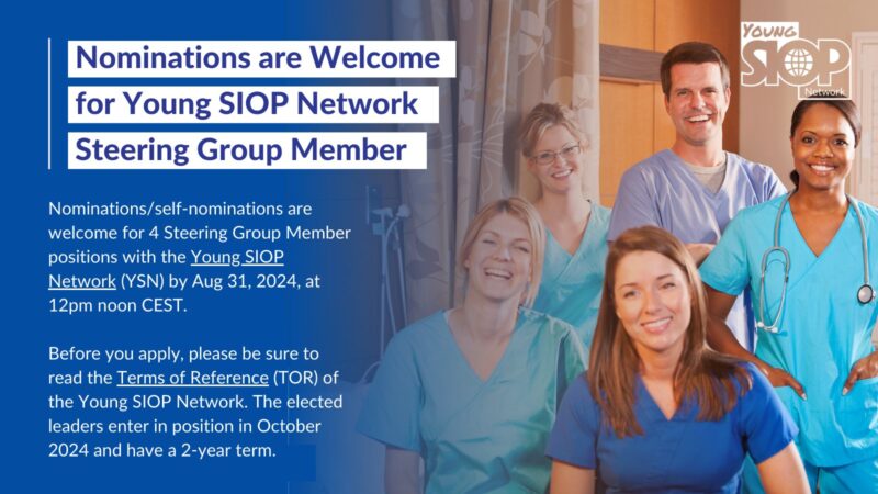 4 Steering Group Member positions with the Young SIOP Network (YSN) Apply by Aug 31