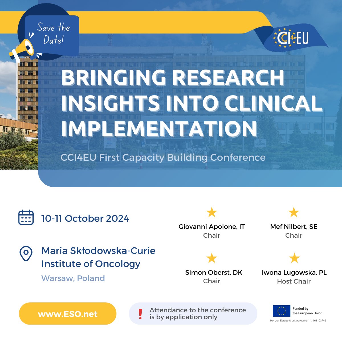 Join the first CCI4EU capacity building conference on 10-11 October 2024
