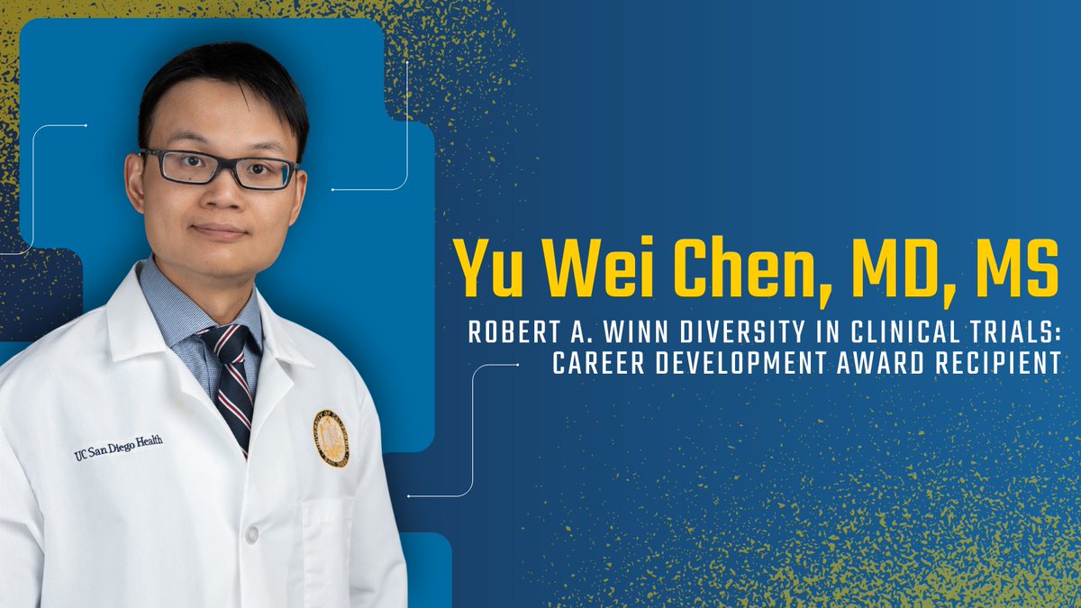 Yu-Wei Chen received the 2024 Robert A. Winn Diversity in Clinical Trials Career Development Award