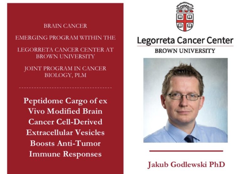 Wafik El-Deiry: Interesting presentation by Jakub Godlewski at the emerging brain tumor program