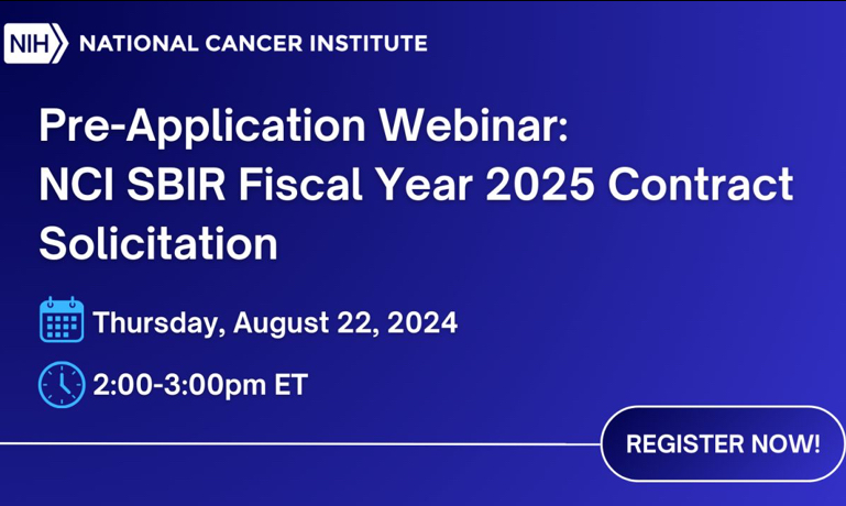 The Fiscal Year 2025 NCI SBIR Contract Solicitation is now live – NCI Center for Global Health