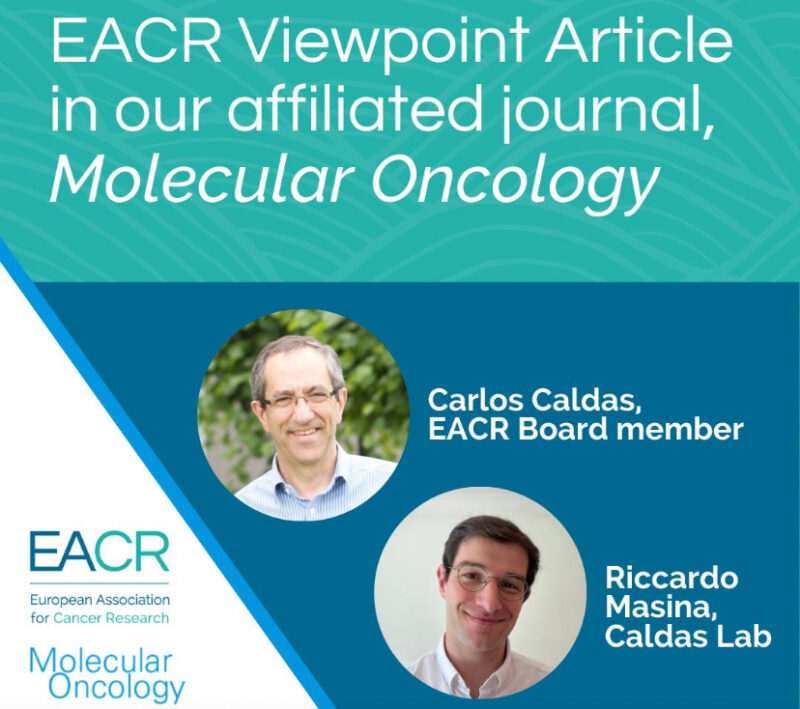 The latest European Association for Cancer Research Viewpoint Article by Carlos Caldas and Masina Riccardo